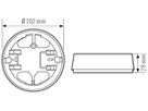 AP-Dose ESYLUX BASIC MOUNTING BOX für BASIC, weiss