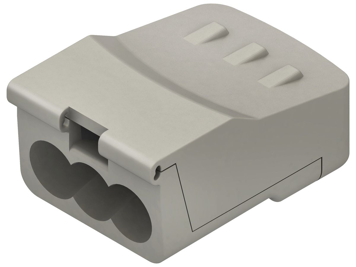 Verbindungsklemme Kleinhuis 3P 0.75…1.5mm² farblos Transparent
