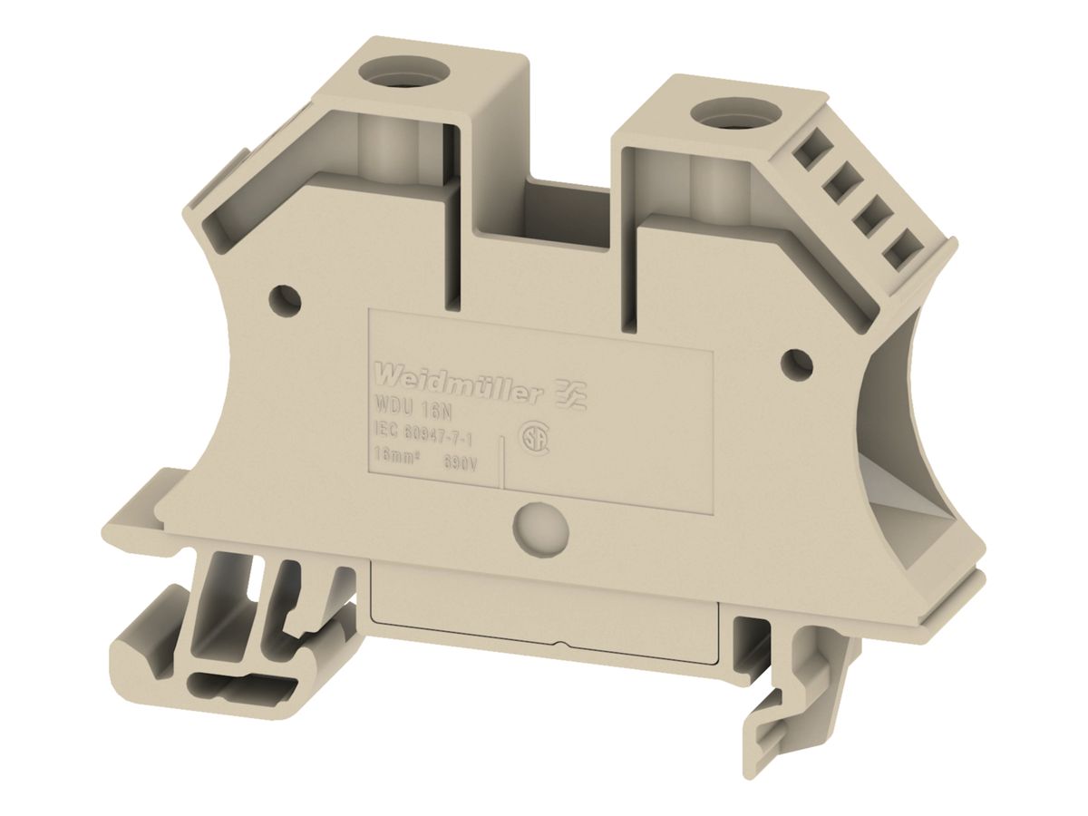 Durchgangs-Reihenklemme 1.5…16mm² 76A 690V TH35/G32 beige