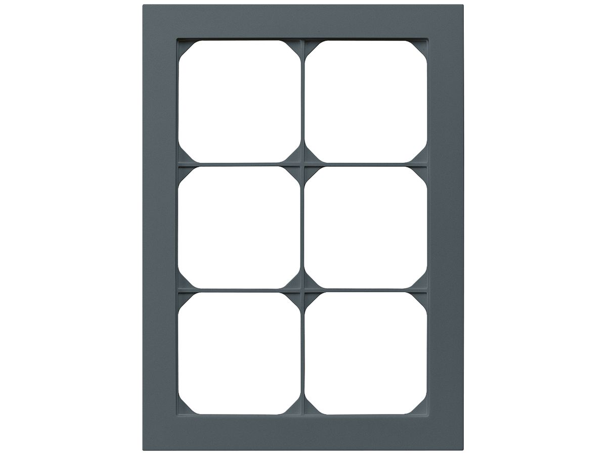 UP-Abdeckrahmen kallysto.pro 3×2 anthrazit 154×214mm