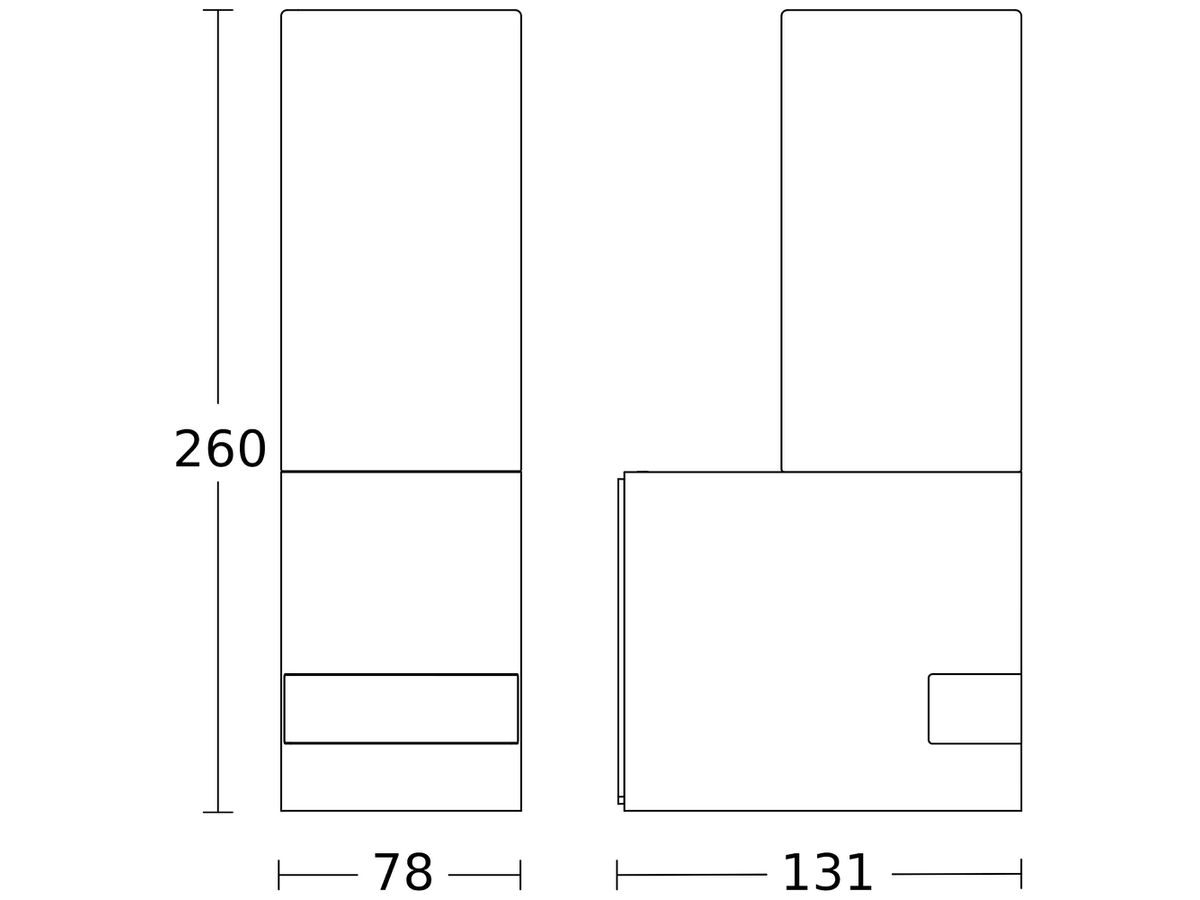 Wandleuchte Steinel L 605 PIR 9.2W 600lm 3000K IP44, anthrazit