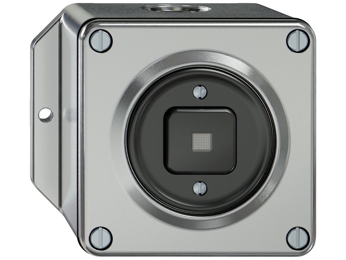 AP-Leuchtdruckschalter ELEMENT Schema 3/2L 16A 250V LED aluminium