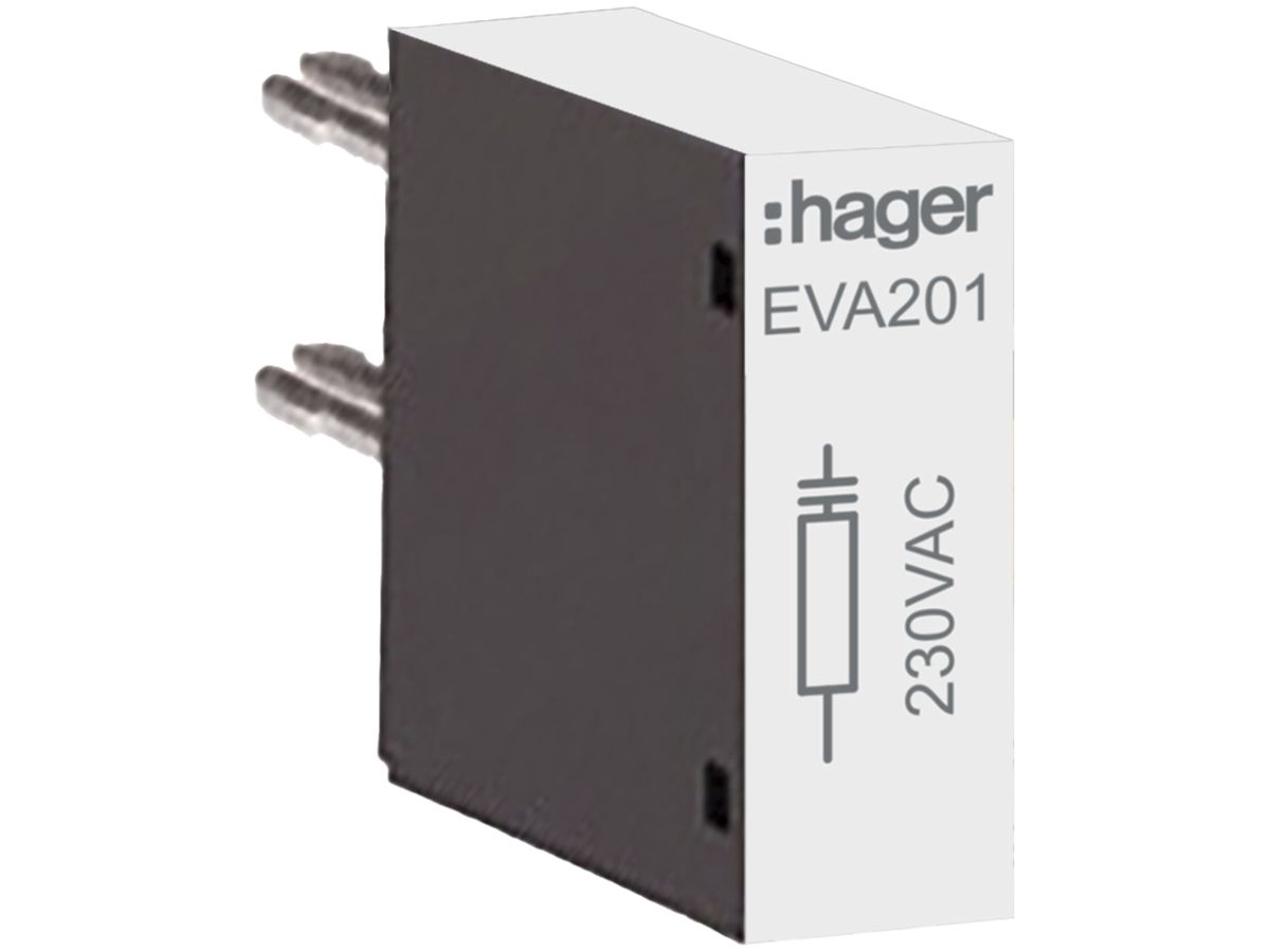 RC-Glied Hager 230VAC zu Schütze EV007…EV015, EVN022