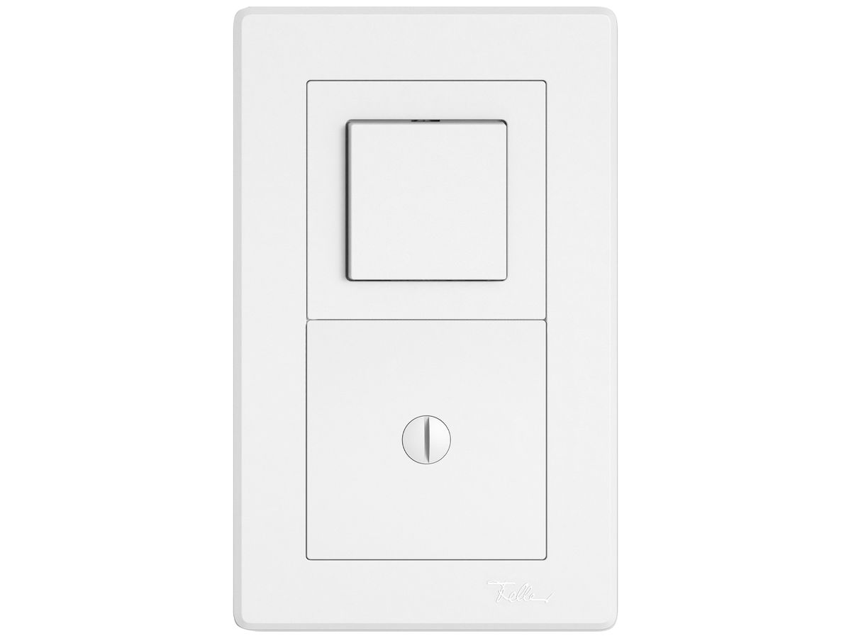 UP-Kombination EDIZIO.liv SNAPFIX® 2×1 156×96mm Schema 3/1L+blind weiss