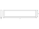 LED-Deckenleuchte LDV LED Office Line, 600mm 25W 4000K
