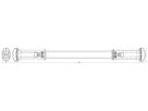 LED-Handleuchte LDV LED WORKLIGHT BATT TUBE 10W 800lm 4000K IP54 orange
