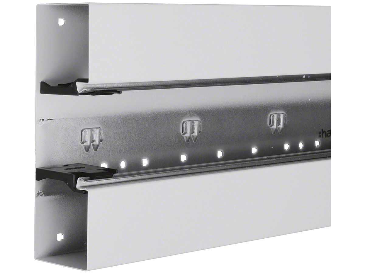 Brüstungskanal tehalit BRS 210×65×2000mm Oberteil 80 Stahl hellgrau