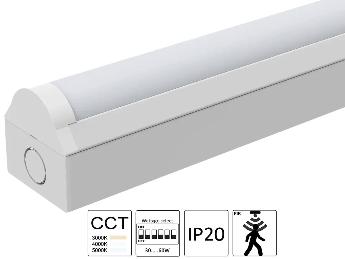 LED-Balkenleuchte 1500mm weiss SENSOR - IP20,35-60W Einstellbar,3000/4000/5000K