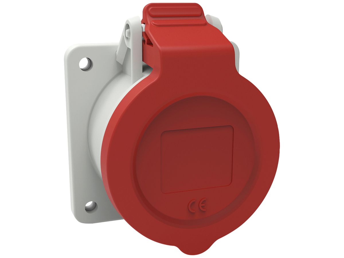EB-Steckdose CEE Bals INNOLINQ 5P 16A 400V rot 6h IP54 schraublos 75×75mm