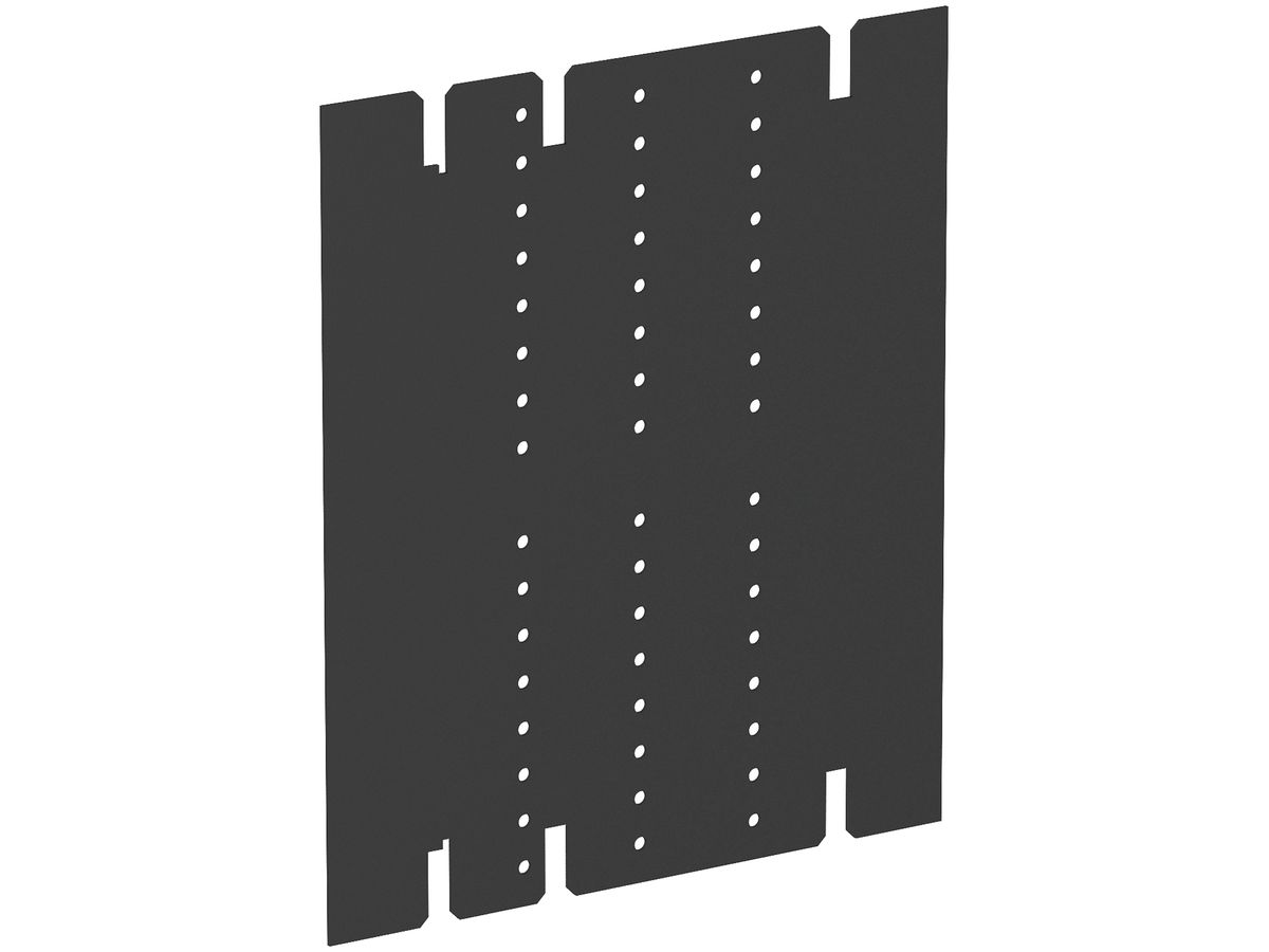 Trennwand Bettermann mit Druckluftanschluss, PVC, schwarz