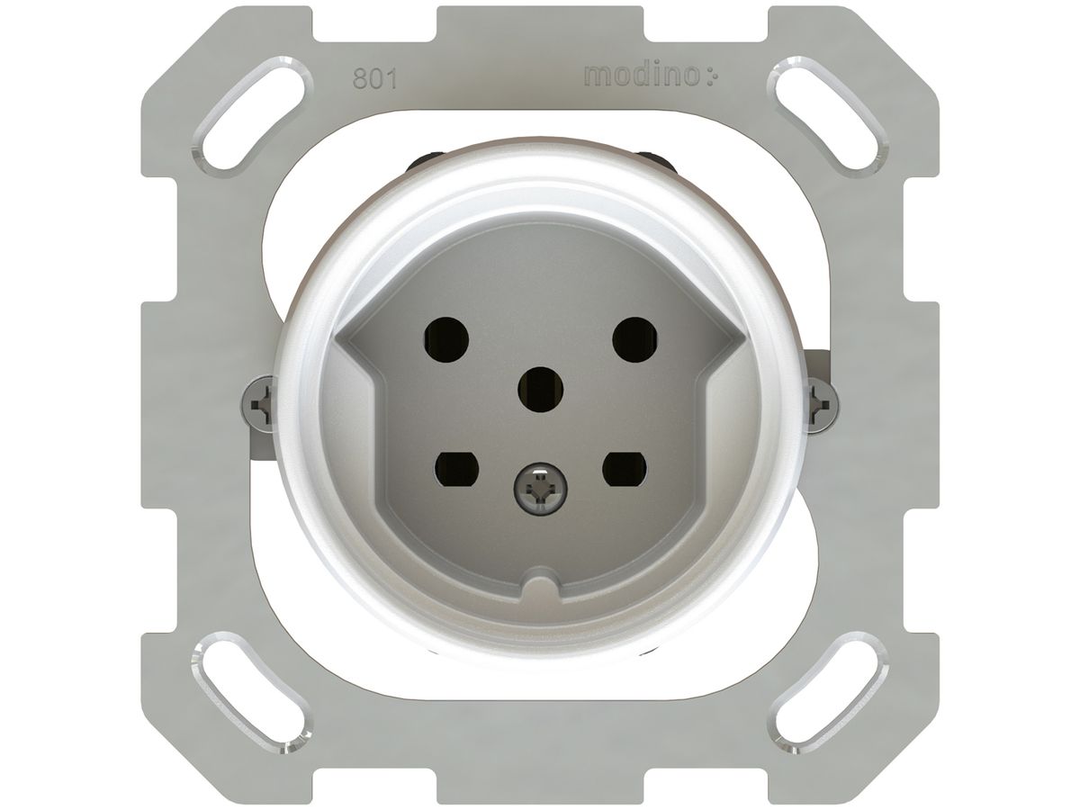 Steckdose MAX HAURI EXO 1×T15, IP55, weiss