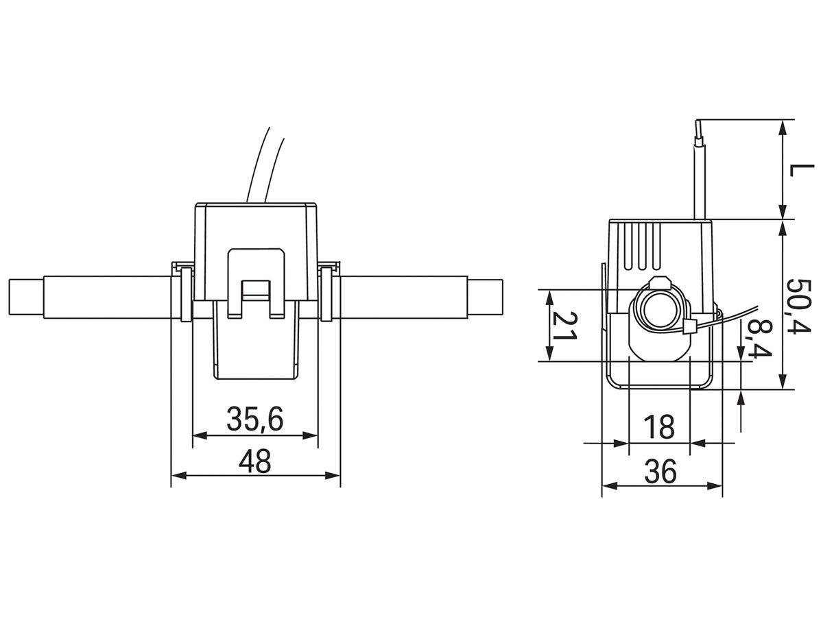 Stromwandler WAGO 100A/1A Bemessungsleistung 0.2VA Genauigkeitsklasse 3
